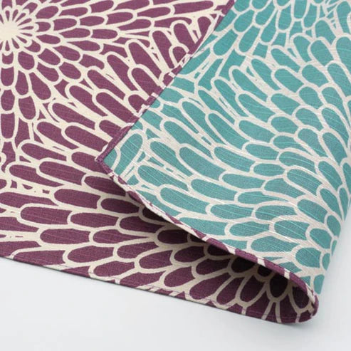 Furoshiki 41" | Isa Monyo - Kiku Violet/Sauge