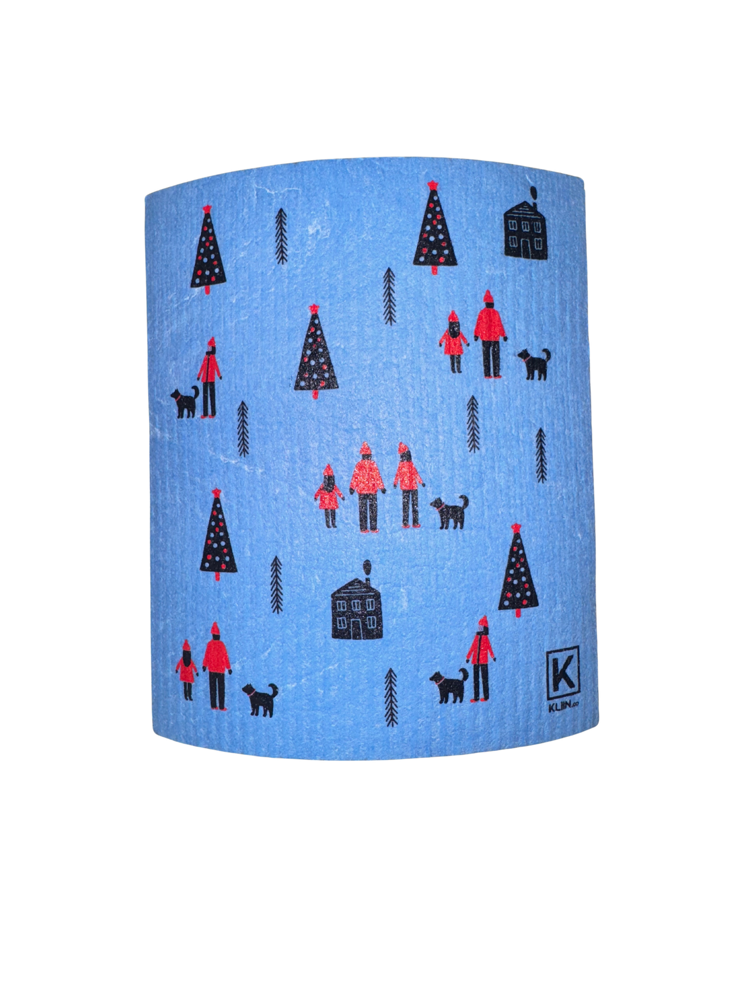 Tissu Kliin | Vacances | Village - gris