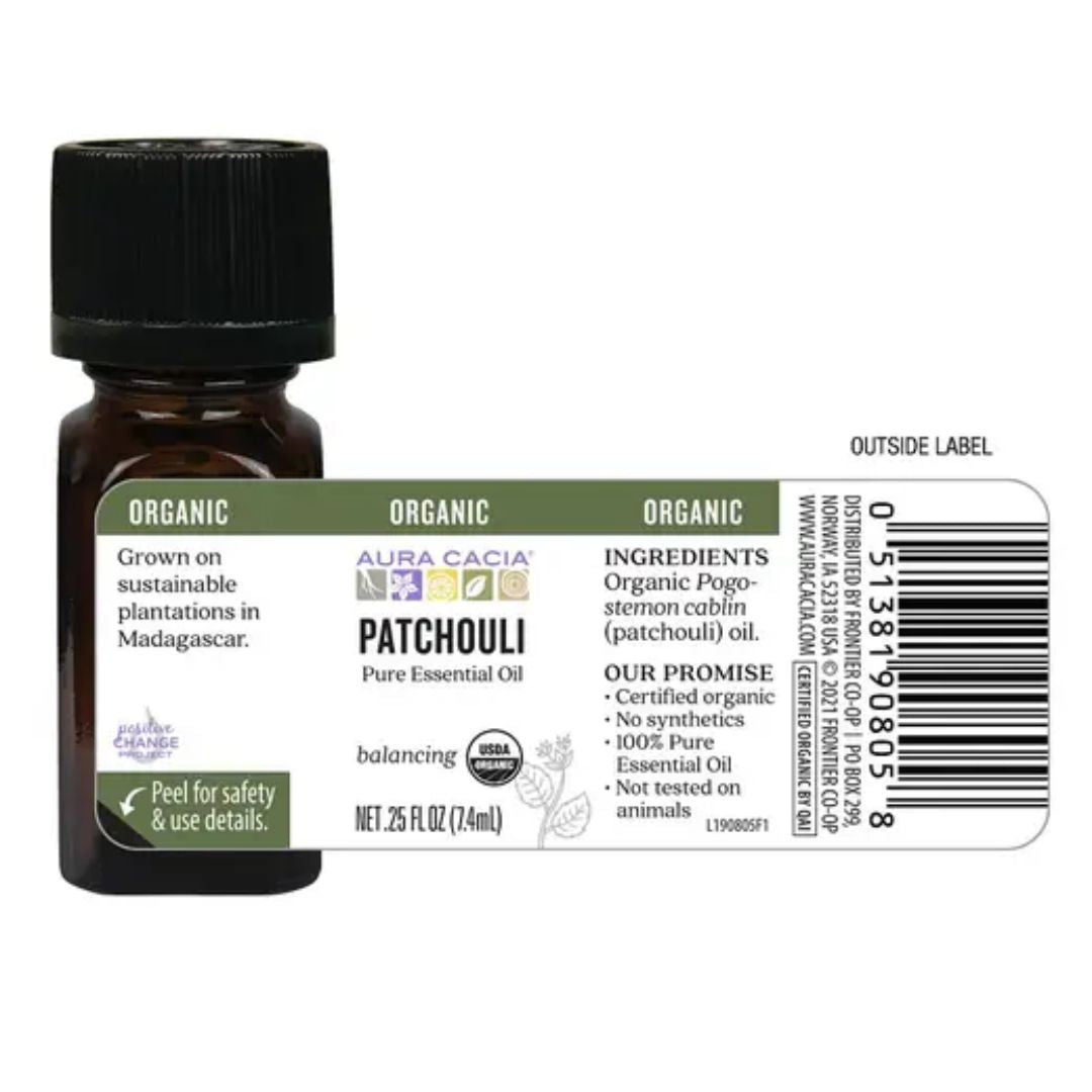 Aura Cacia Huile Essentielle Patchouli 15 ml