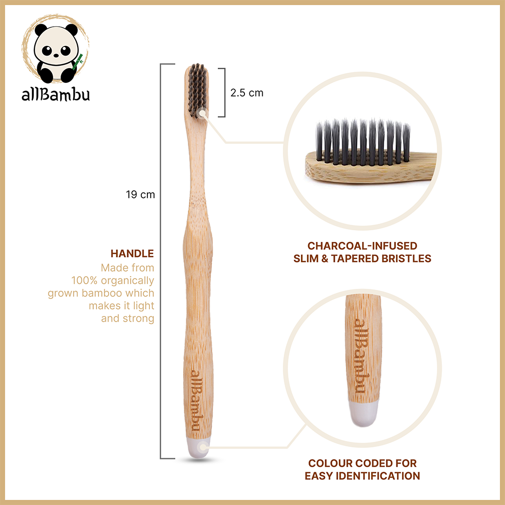 Bamboo Toothbrush | 4 Pack