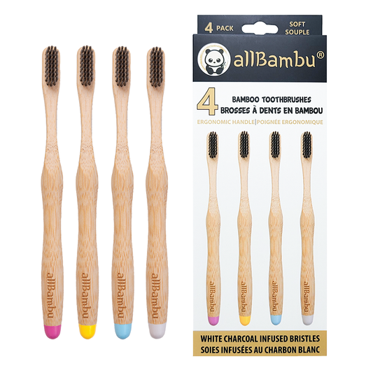 Bamboo Toothbrush | 4 Pack