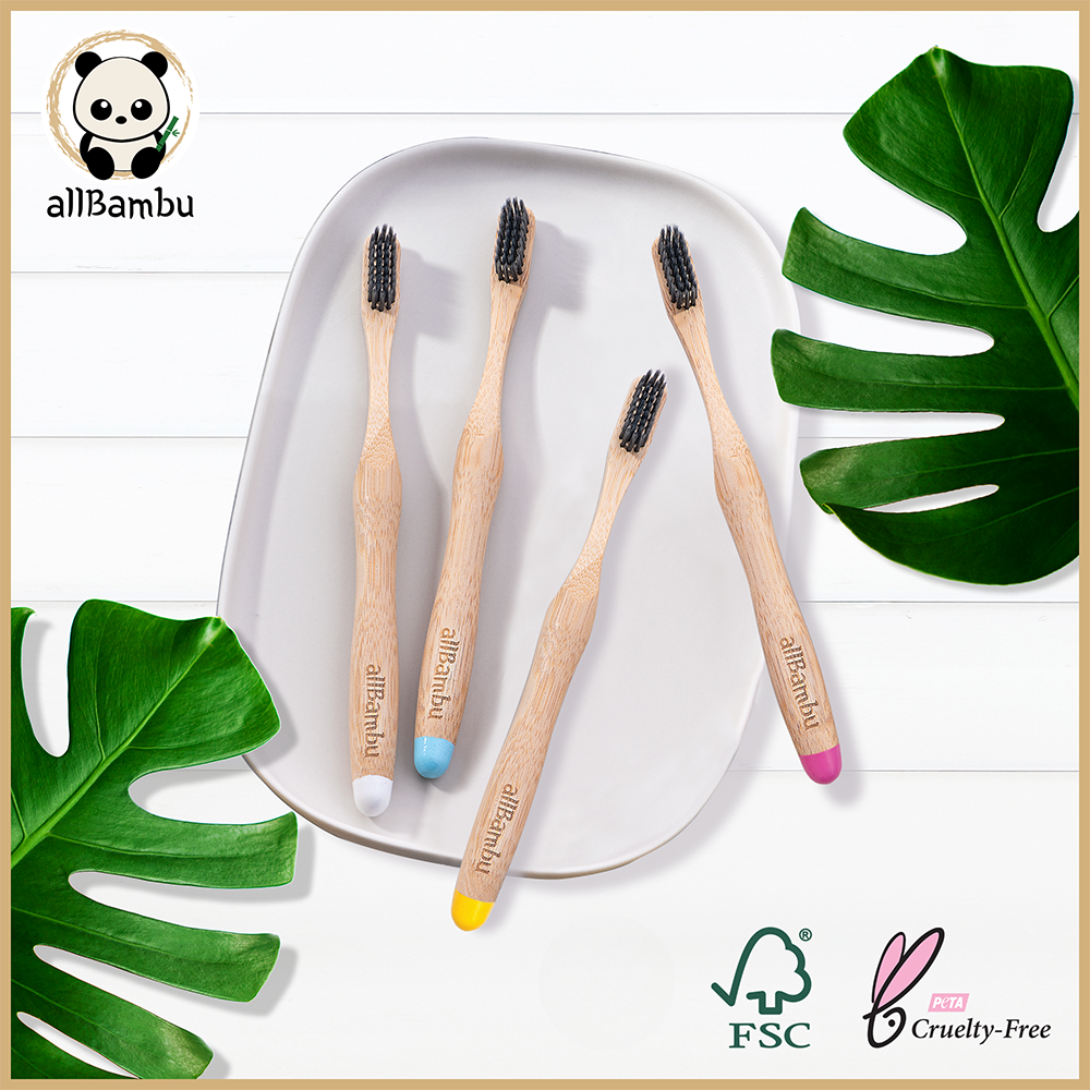 Bamboo Toothbrush | 4 Pack
