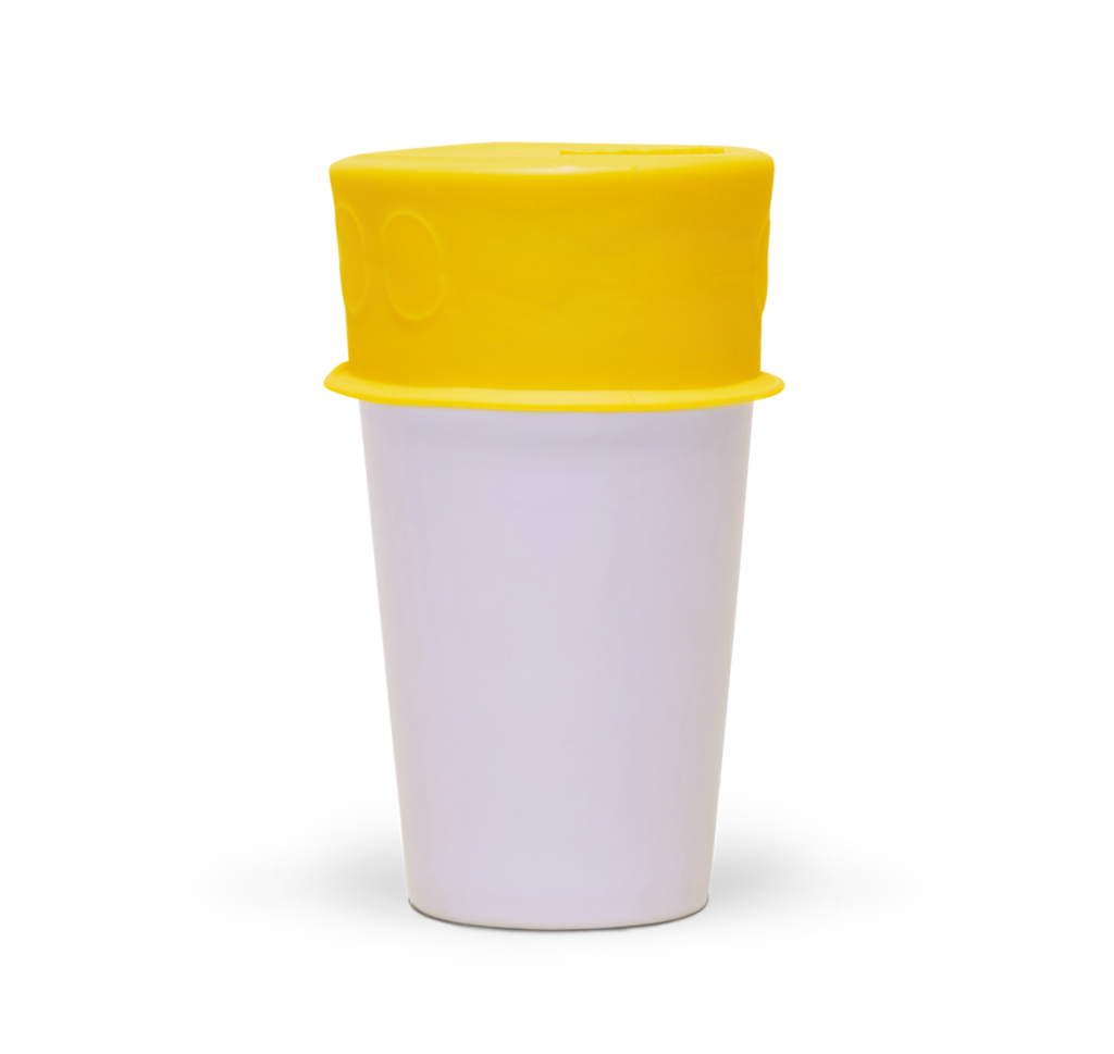 Couvercle en silicone - Jaune