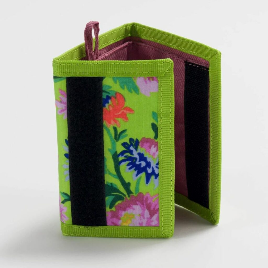 Portefeuille en nylon recyclé - Lime Rose