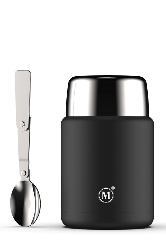 Minimal Insulated Food Jar 500ml Black