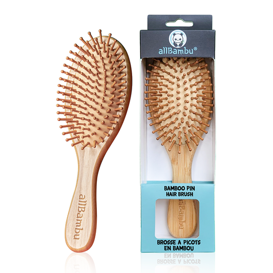 Brosse à cheveux en bambou