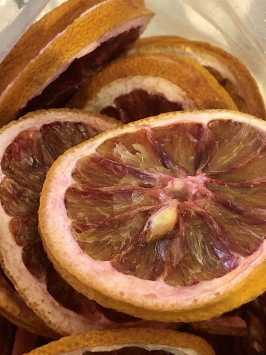 Rondelles d'orange sanguine déshydratées (garniture) 0,13 $/g | VRAC