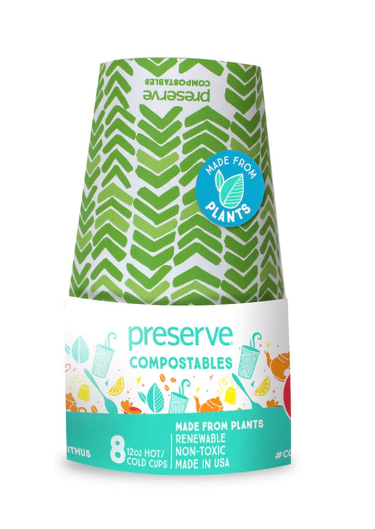 Gobelets chauds/froids compostables 12 oz