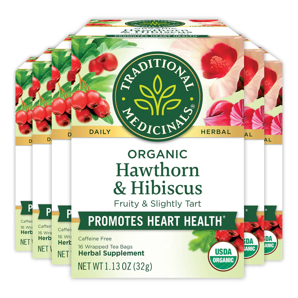 Organic Hawthorn & Hibiscus Tea
