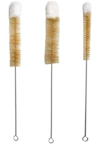 Brosse à biberon en tampico et coton - 4 tailles