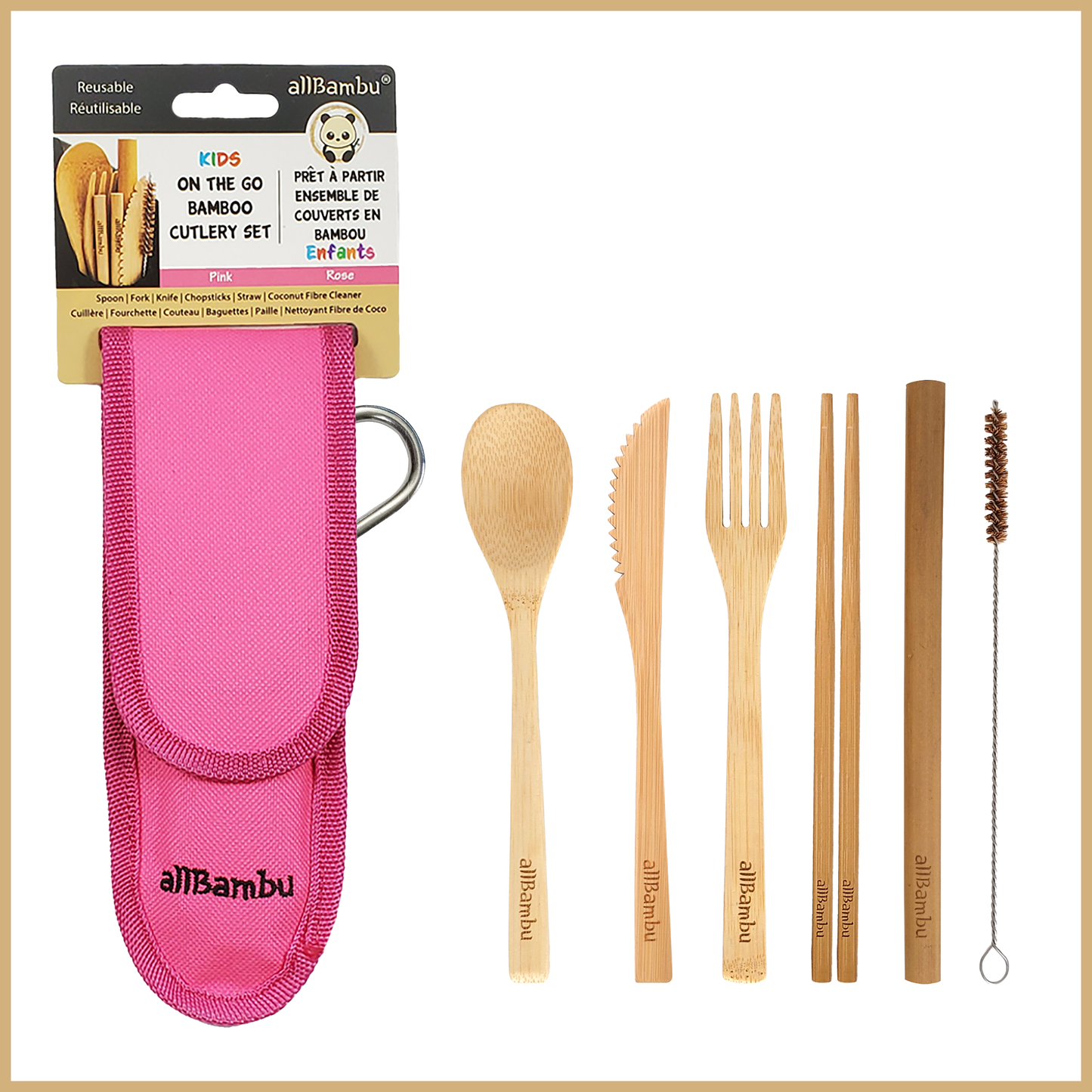 Bamboo Cutlery Set - Kids'