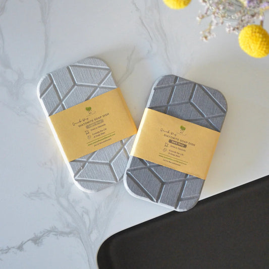 Porte-savon géométrique en diatomite à séchage rapide