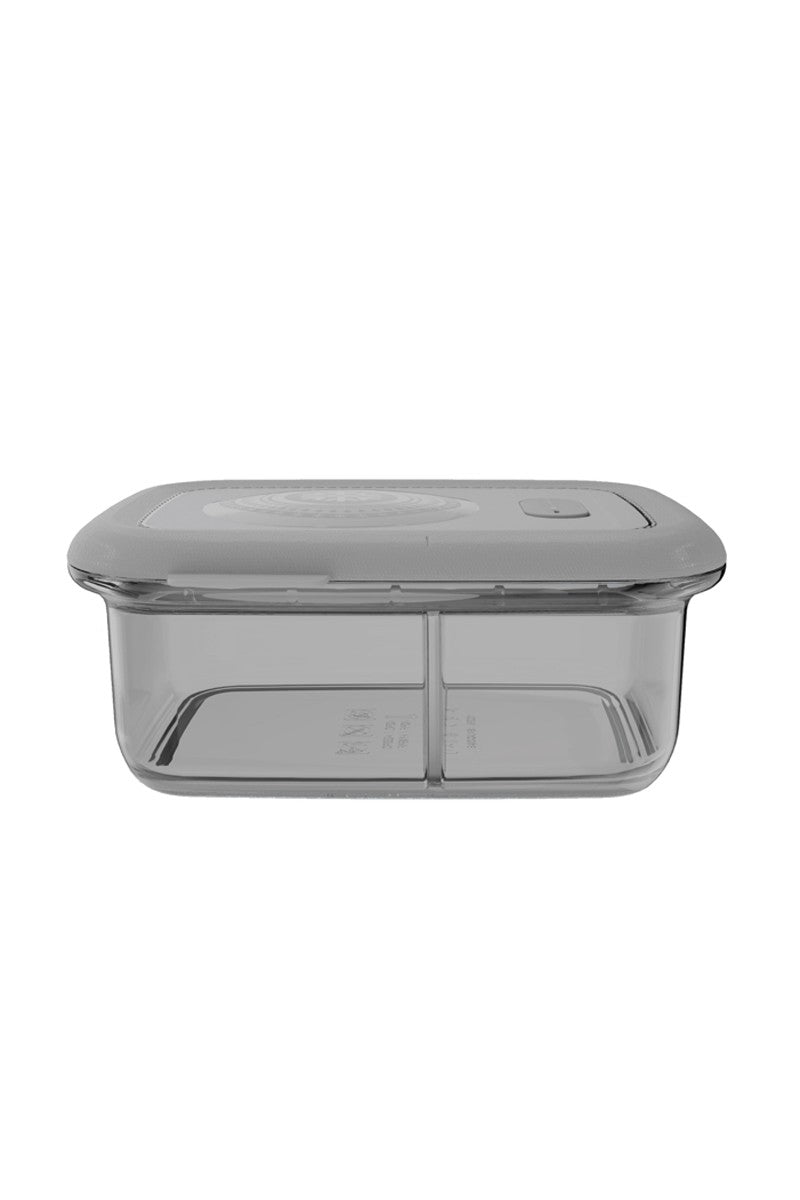 Récipient alimentaire minimaliste en silicone avec séparateur - 700 ml - gris