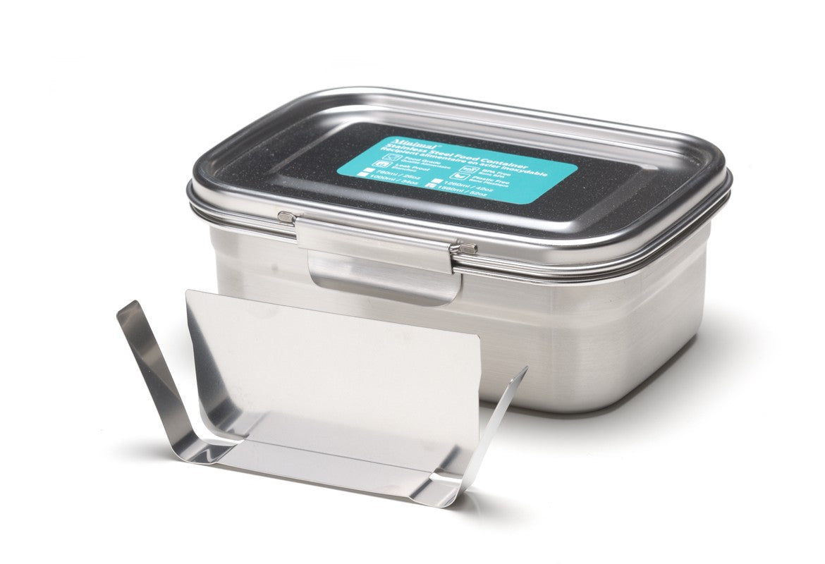 Séparateur pour boîte à lunch minimaliste en acier inoxydable 1560 ml
