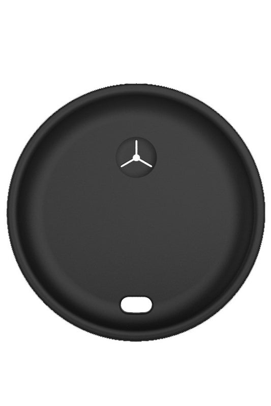 Couvercle en silicone noir pour gobelets « Minimal »