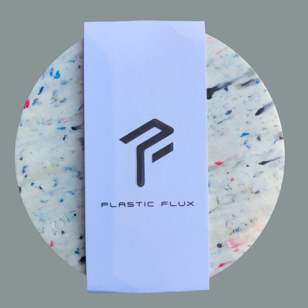Dessous de verre ronds en plastique recyclé | 6 pièces - Confetti