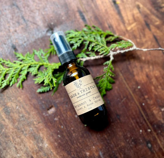 Spray d'ambiance et de linge - Bergamote et Cèdre