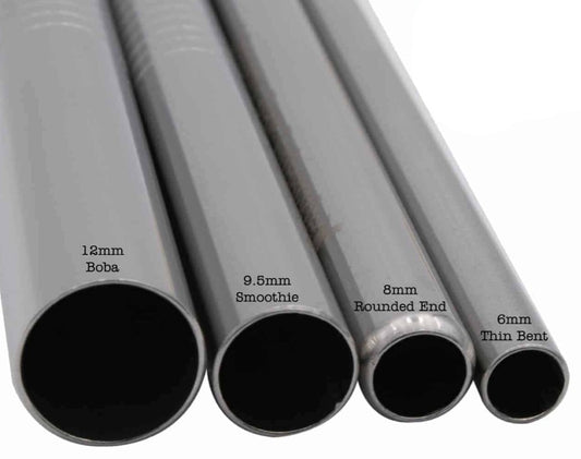 Longues pailles Boba en acier inoxydable pour bocaux Mason d'un litre