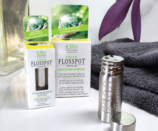 Fil dentaire végétalien Flosspot GOLD
