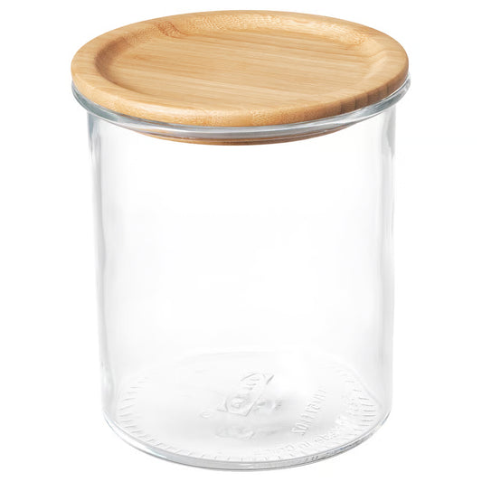 Glass Jar with Bamboo Lid