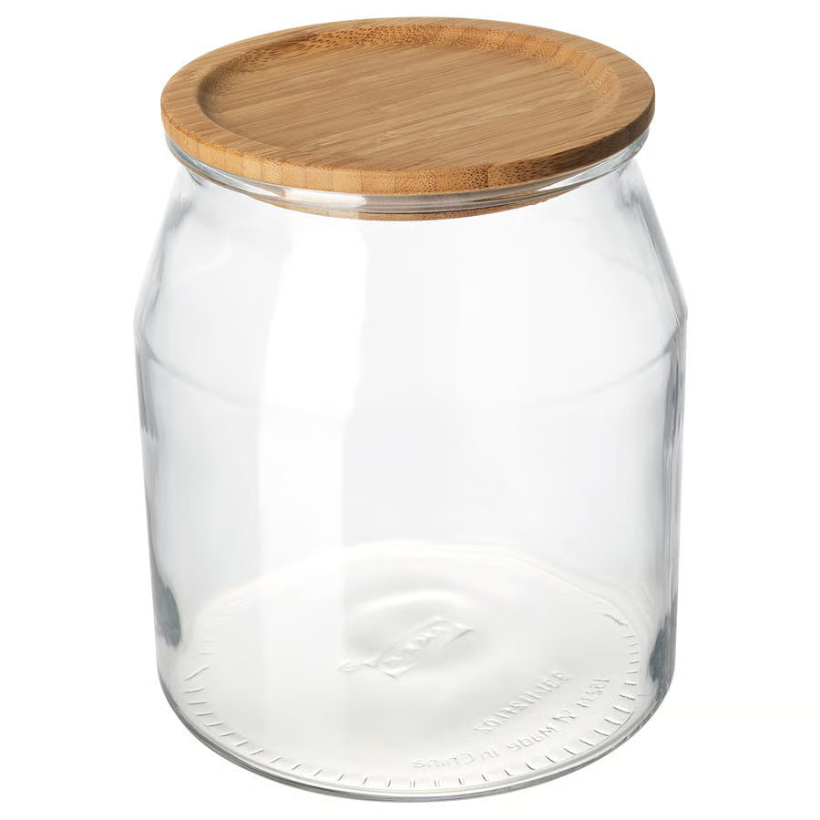 Glass Jar with Bamboo Lid