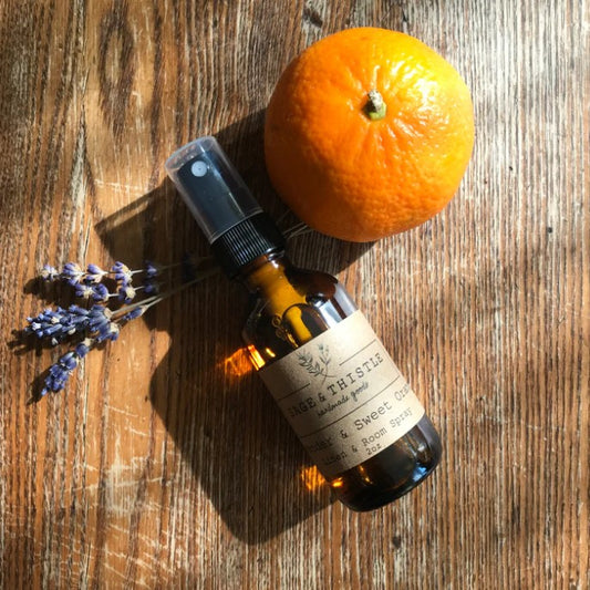 Spray d'ambiance et de linge - Lavande et orange douce