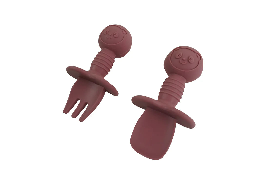 Mini Fork + Spoon | Silicone Utensils | Baby & Toddler