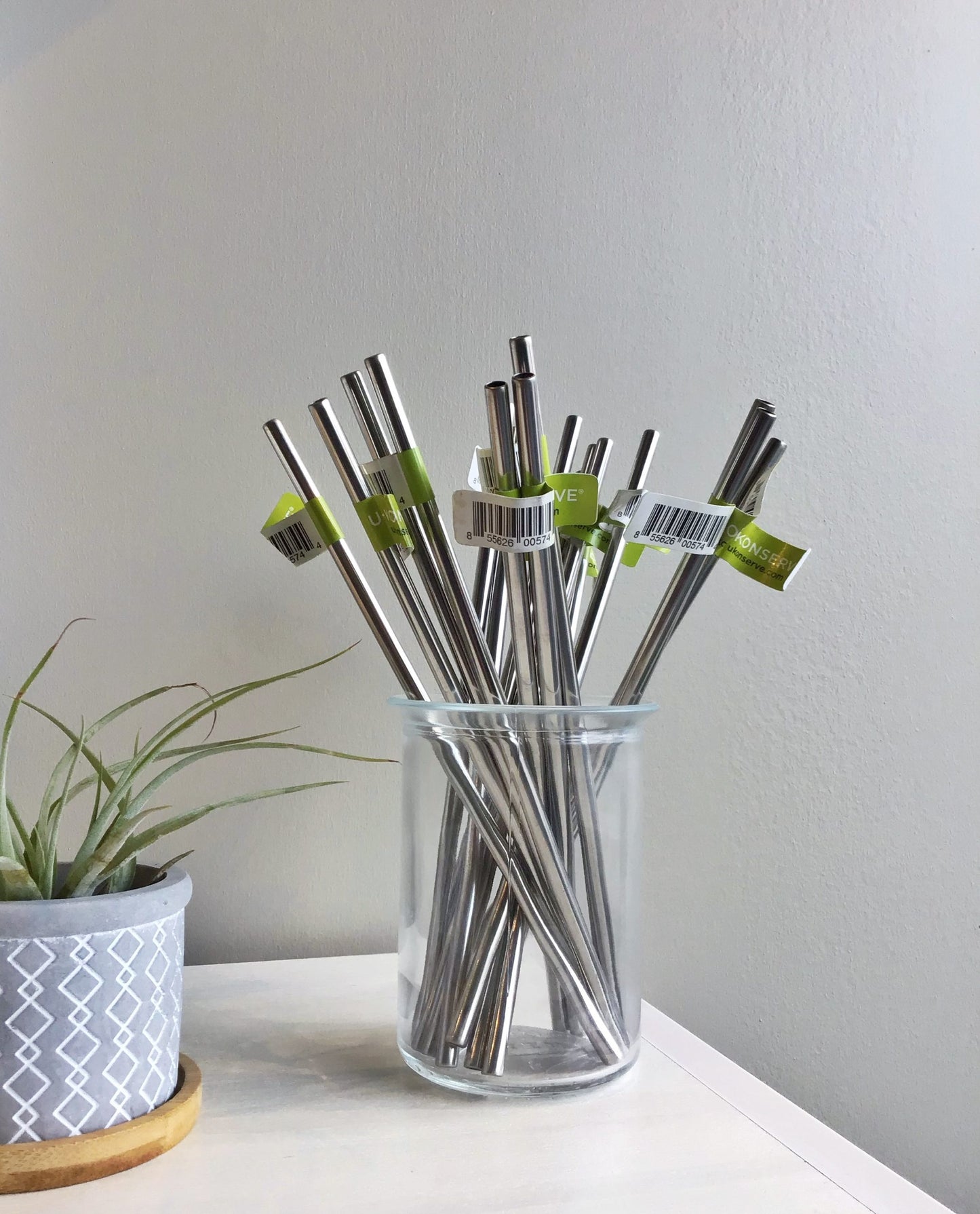 Paille en acier inoxydable