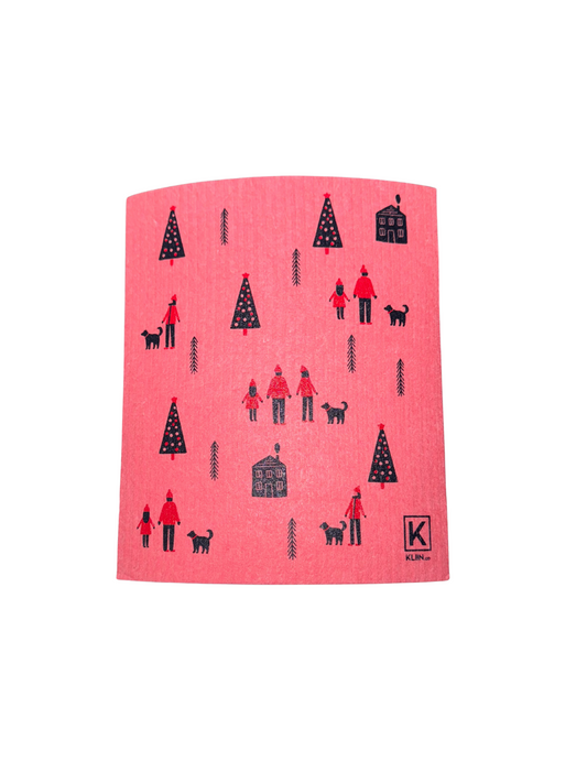 Tissu Kliin | Vacances | Village - gris