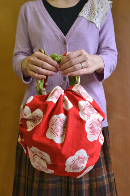 Furoshiki 41" | Isa Monyo - Kiku Violet/Sauge