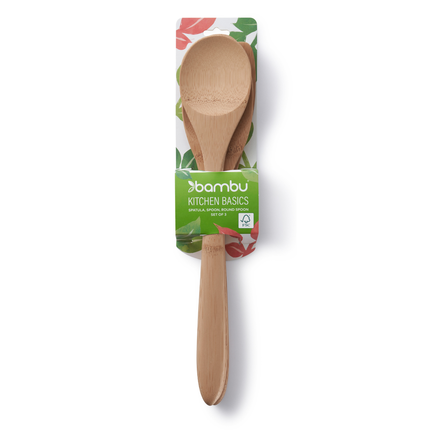 Bamboo Kitchen Basics Cooking Utensil Set of 3