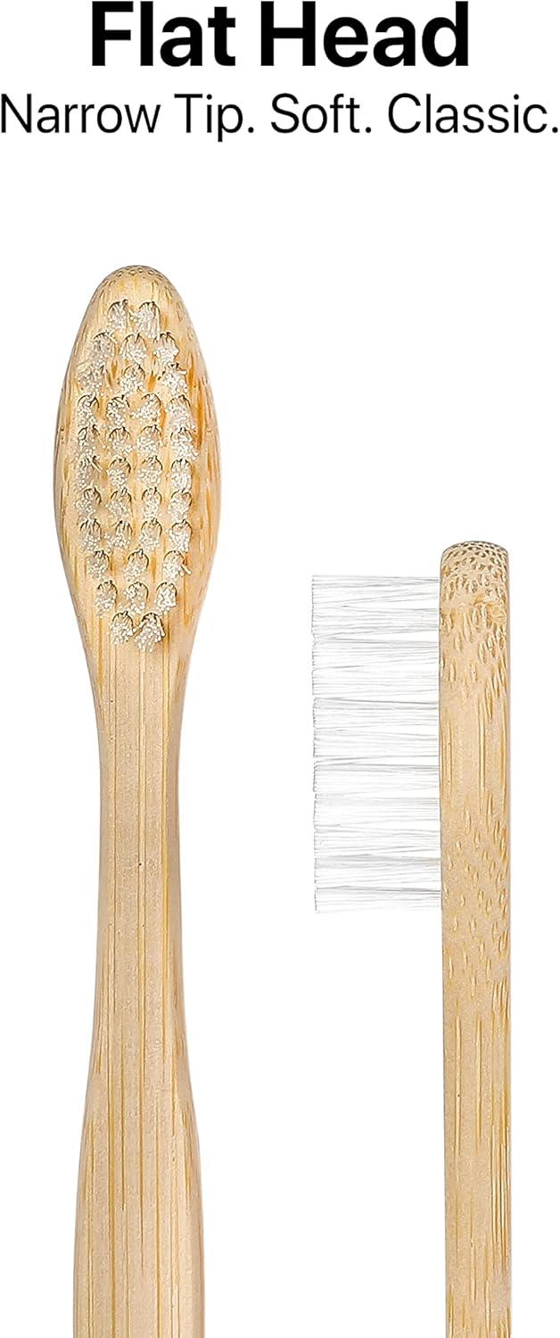 Bamboo Toothbrush with Castor Bean Oil Bristles