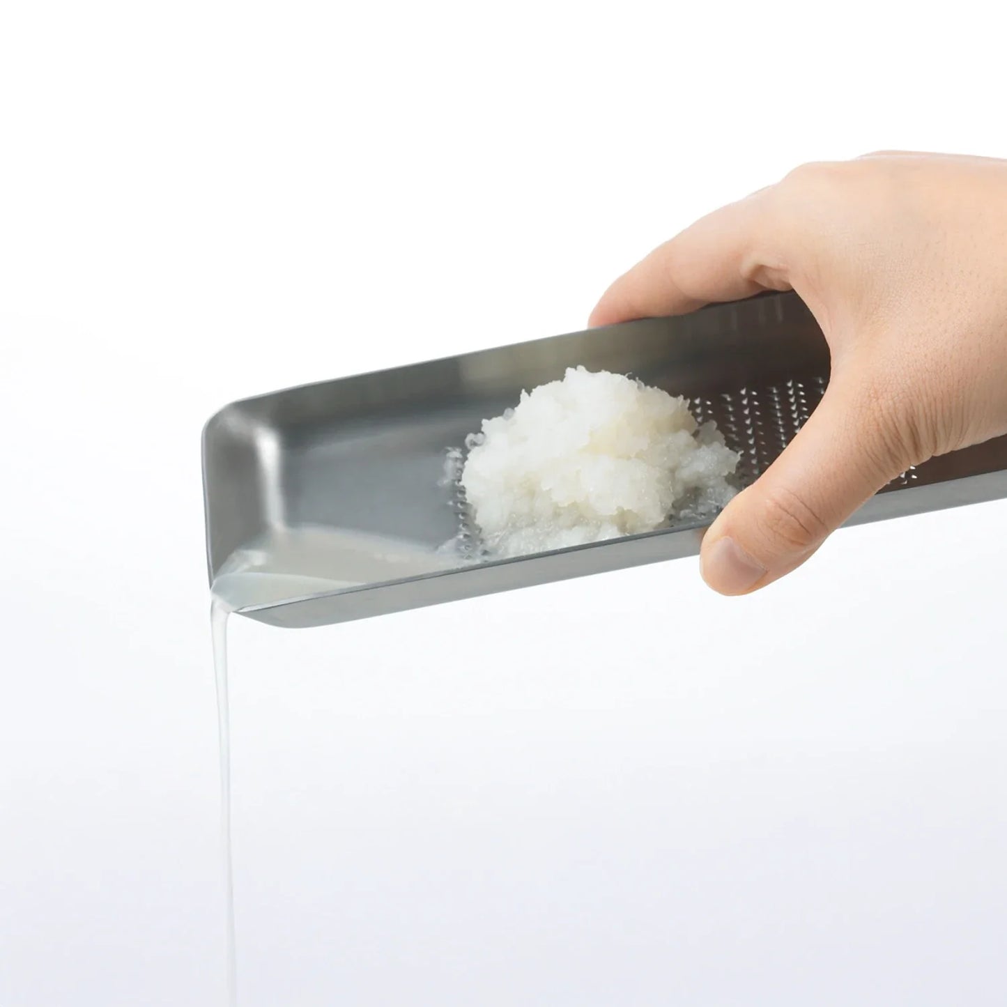 Eatoco Oros L Large Grater – Japanese Stainless Steel Tray Zester & Condiment Grater