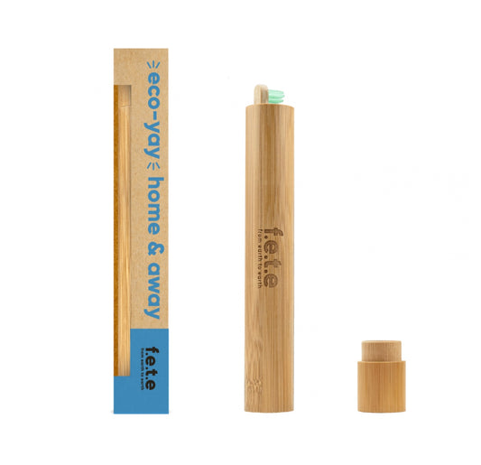 Bamboo Toothbrush Travel Case