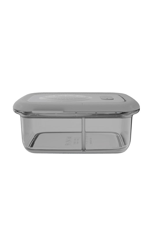 Récipient alimentaire minimaliste en silicone avec séparateur - 700 ml - gris