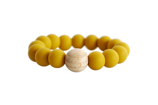 Mini Silicone and Wood Teething Ring
