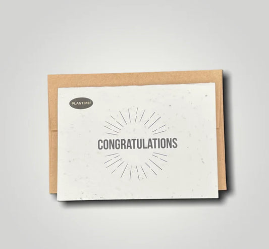 Félicitations | Carte de vœux à planter