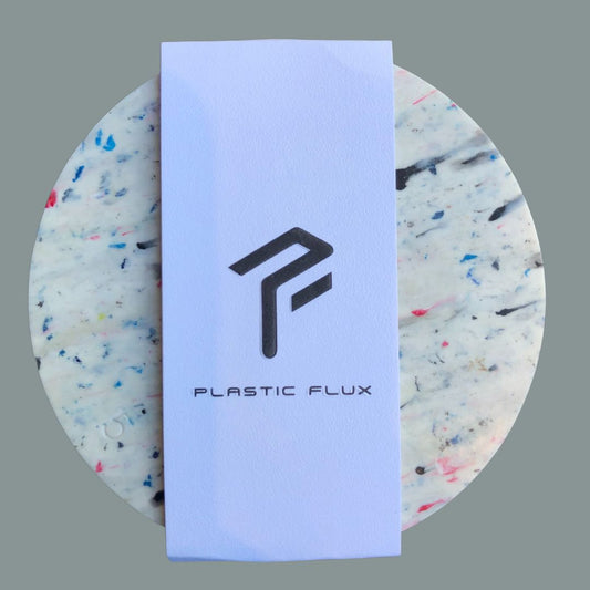Dessous de verre ronds en plastique recyclé | 6 pièces - Confetti
