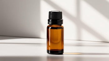 Flacon compte-gouttes ambré pour huile essentielle de 10 ml (0,34 oz) - Verre avec couvercle noir