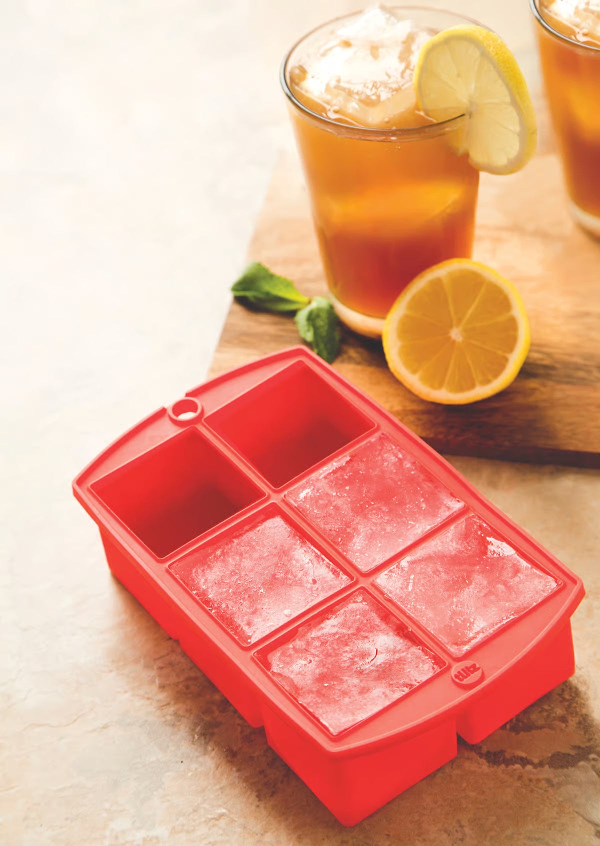 Silicone Ice Cube Tray - Mega block - Ruby