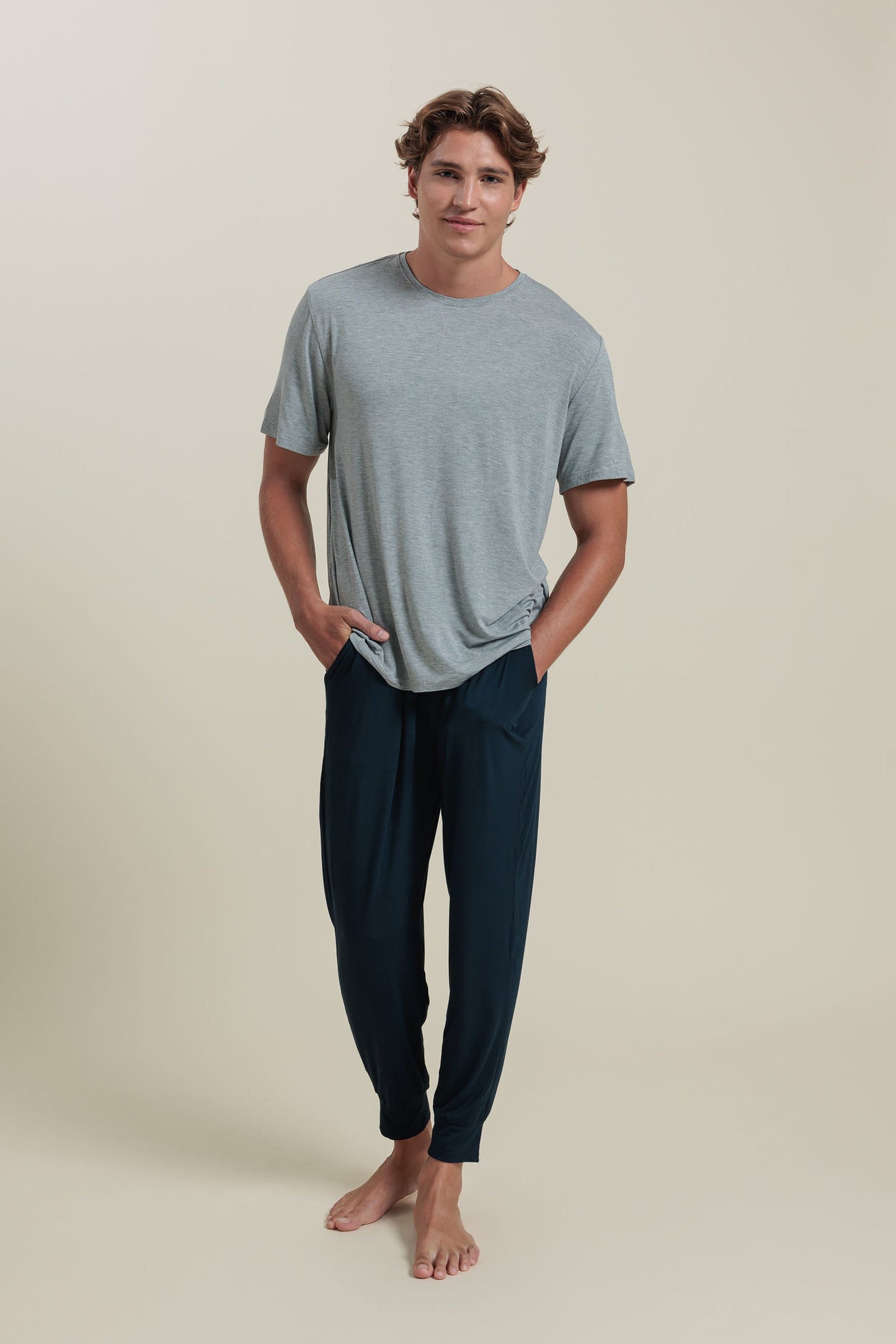 Sleepwear Set | Men’s Bamboo Tee & Jogger Set