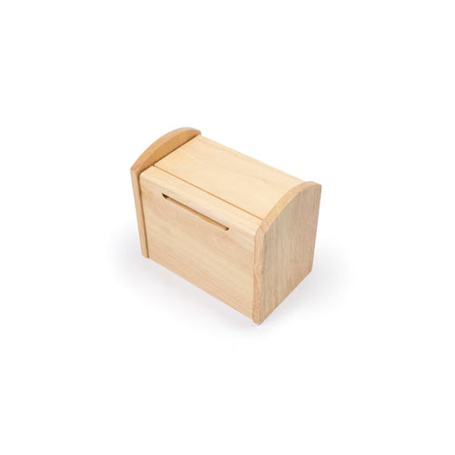 Boîte à cartes de recettes en bois