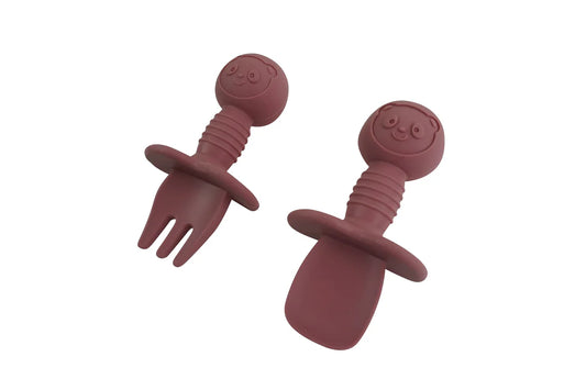 Mini Fork + Spoon | Silicone Utensils | Baby & Toddler